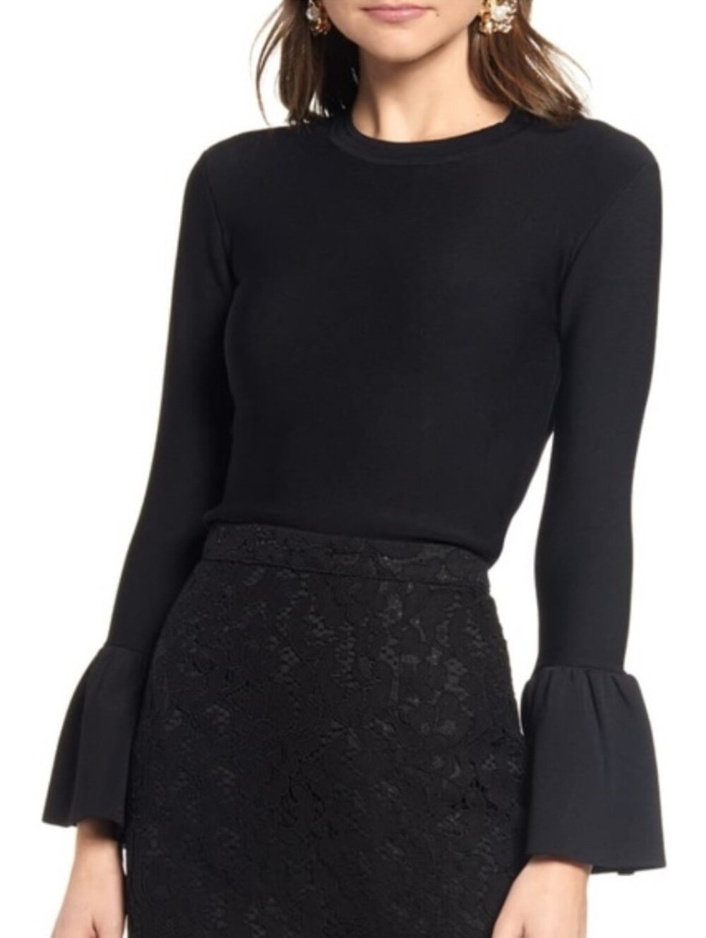 NWT Rachel Parcell bell sleeve top